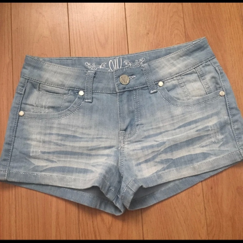 Lt. Denim Stretch Shorts, 3 jrs